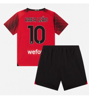 AC Milan Rafael Leao #10 Replika Babytøj Hjemmebanesæt Børn 2023-24 Kortærmet (+ Korte bukser)